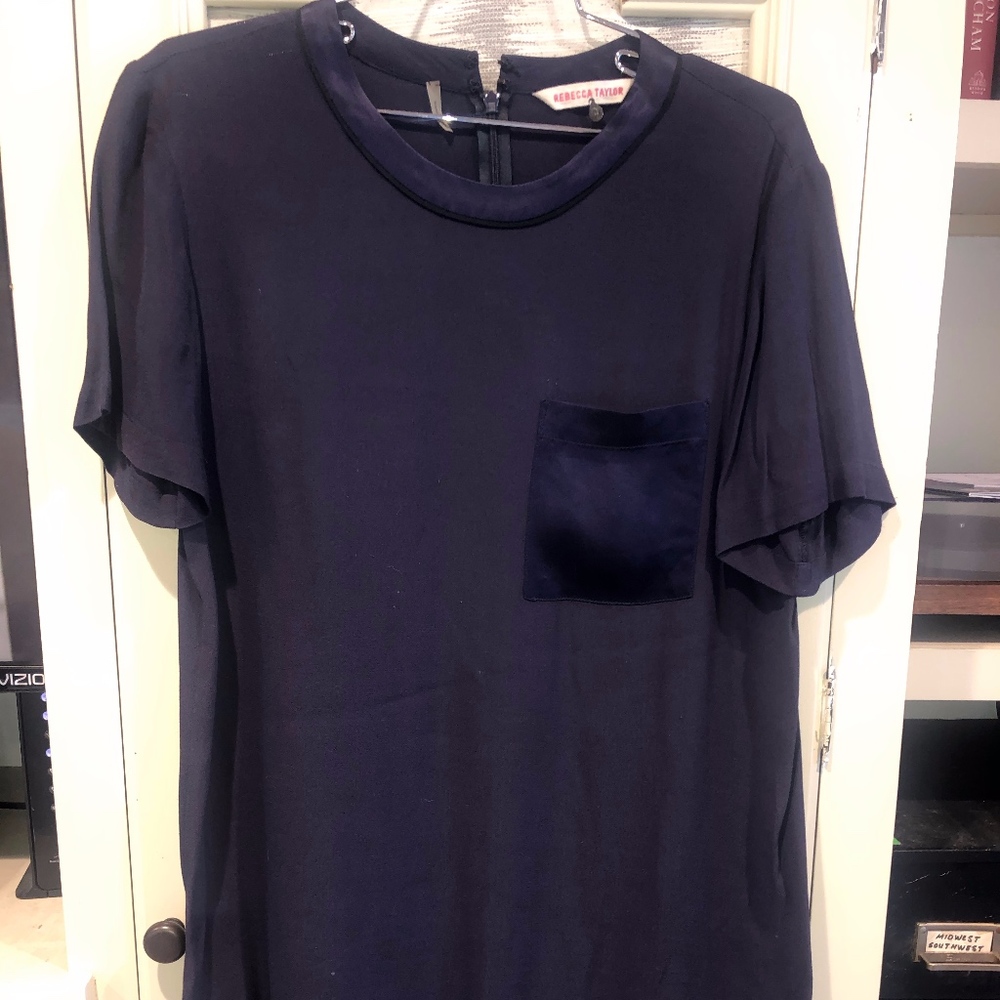 Rebecca Taylor Midnight Blue Shift Dress